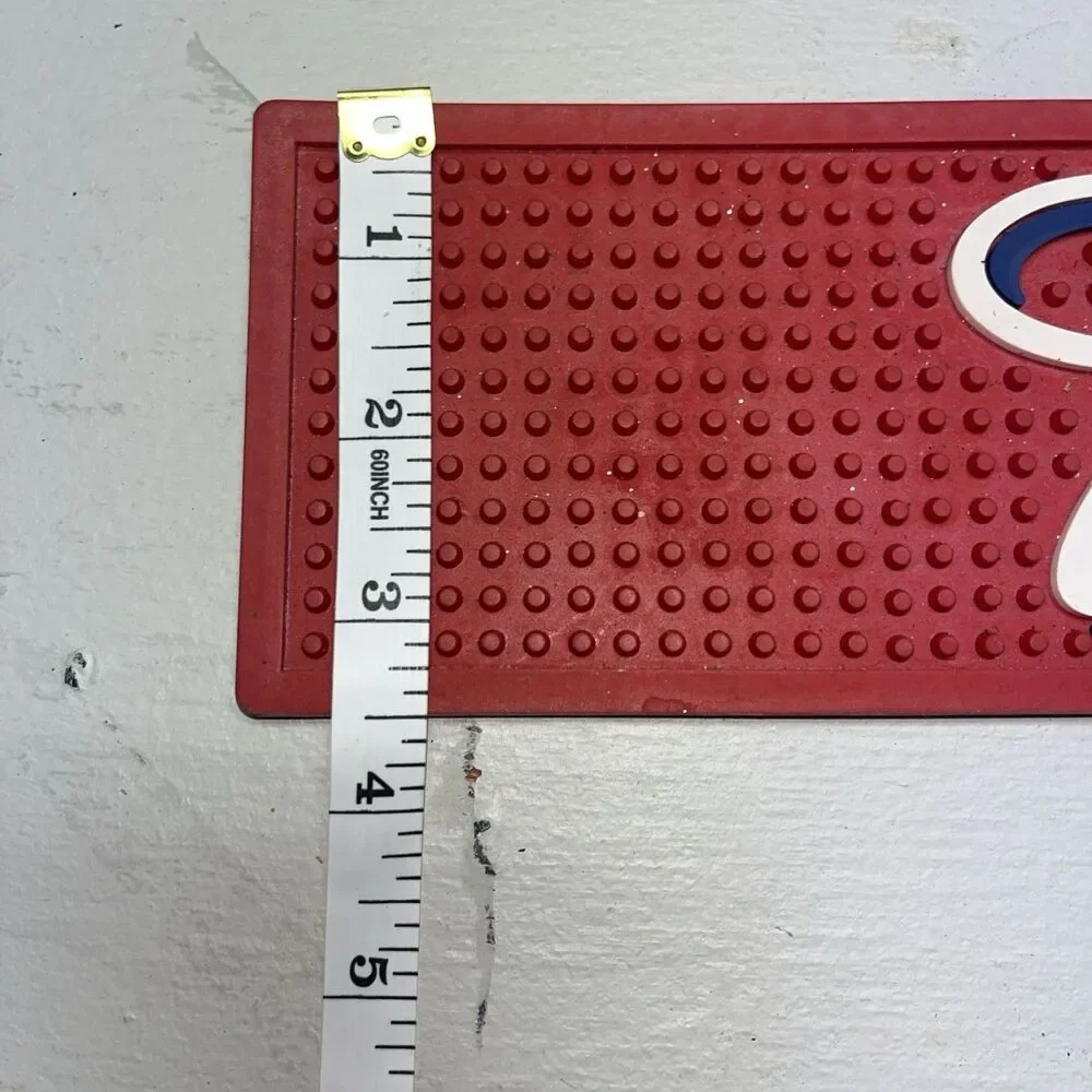 Budweiser Red Rubber Bar Runner Drip Mat
